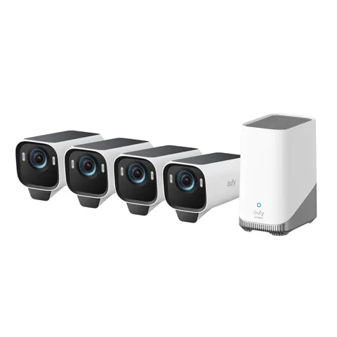 eufyCam S3 Pro 4-Cam Set+ HomeBase 3 white – afbeelding 1