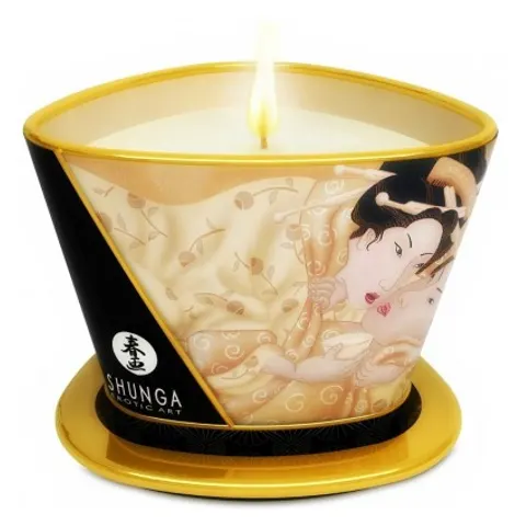 Shunga - Massagekaars - Desire Vanilla – afbeelding 1