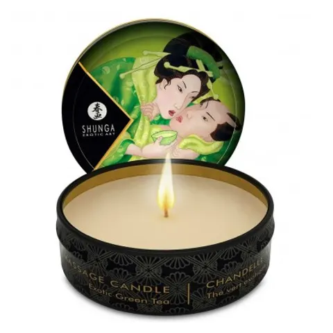 Shunga - Mini Massagekaars - Exotic Green Tea – 30 ml – afbeelding 1