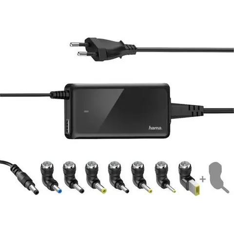 Hama Universele notebook-netadapter "Slim & Light", 19V/65W – afbeelding 1