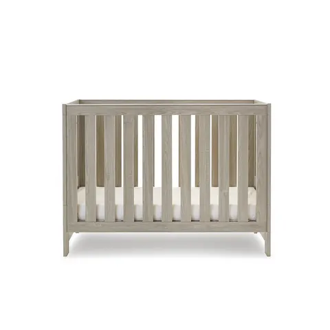 Obaby Nika Mini Cot Bed - Grey Wash - No Mattress – image 1