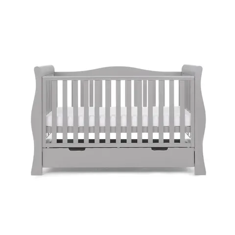 Obaby Stamford Luxe Cot Bed - Warm Grey - No Mattress – image 1
