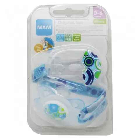 Mam Pack Original Chupete Clip Rosa – imagen 1