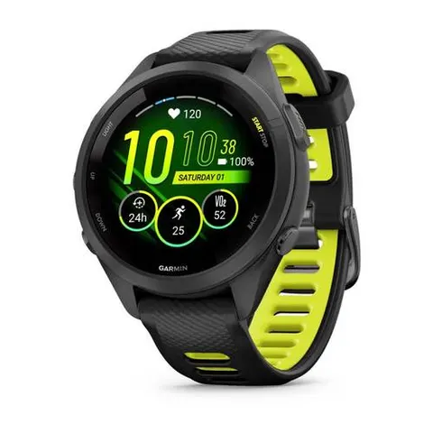 Garmin Forerunner® 265 Stoppuhr Schwarz, Gelb – Bild 1