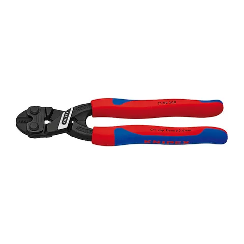 Knipex CoBolt Kompakt-Bolzenschneider, mit Mehrkomponenten-Hüllen, schwarz atramentiert, 200 mm, 02 200 – Bild 1