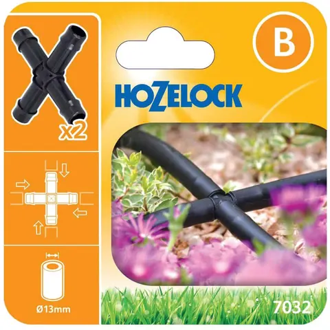 Kruiskoppeling dia. 13 mm Hozelock – afbeelding 1