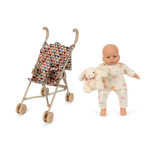 Konges Slojd Doll & Stroller Bundle - Nonoka – Beige – image 1