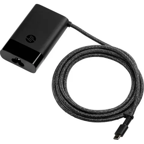 HP USB-C 65W Laptop-Ladegerät – Schwarz – Bild 1