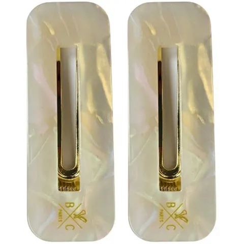 2 Piece BACHCA Seashell Hair Barrettes – image 1
