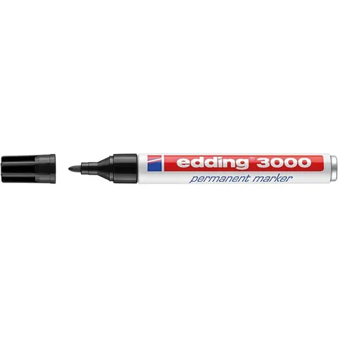 Edding Permanentmarker 3000 schwarz 4-3000001 – Bild 1