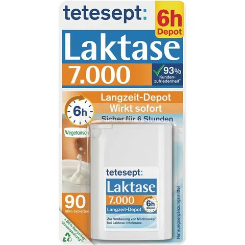Tetesept Langzeit Laktase 7.000 Tabletten – Bild 1