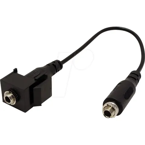 BACHMANN BACH 917.157 - Keystone module, mini jack 3.5 mm, black – image 1