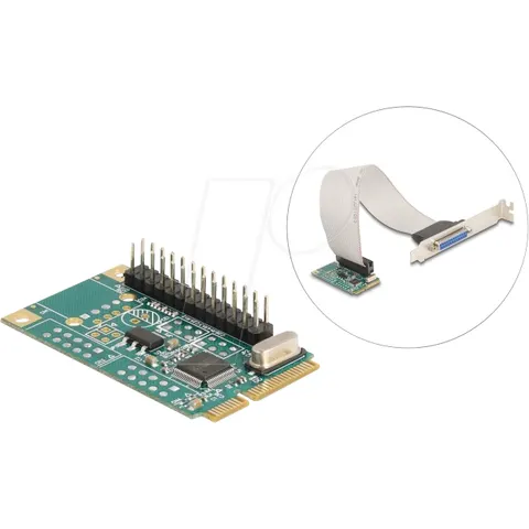 Delock Mini PCIe I/O PCIe full size 1 x Parallel – afbeelding 1