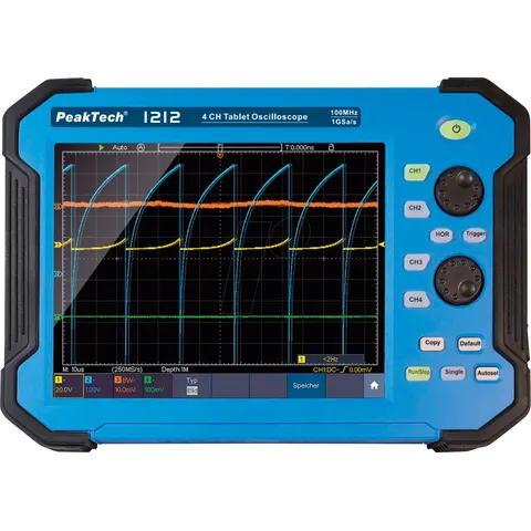 PEAKTECH 1212 - Hand-Held Oscilloscope, 100 MHz, 4 Channels – image 1