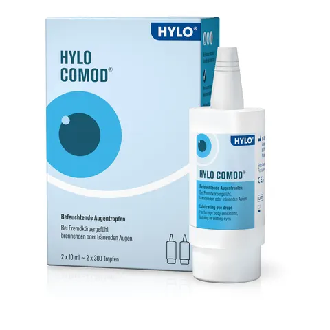 Hylo-Comod Augentropfen 2x10 ml – Bild 1
