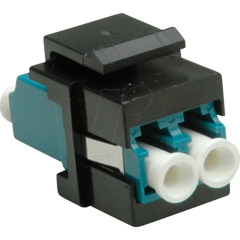 ROLINE 21170057 - Keystone module, fibre-optic coupling, LC duplex, OS2 – image 1