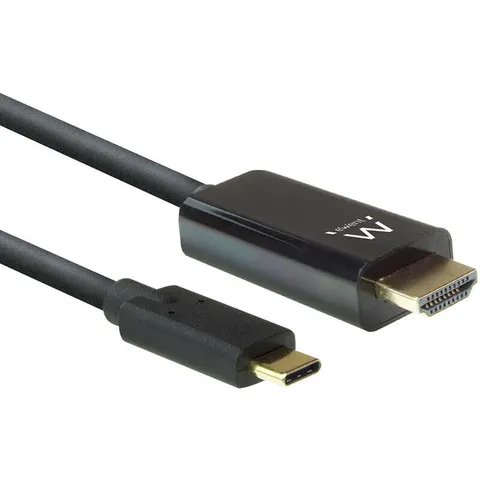 Ewent Cable Conversor USB-C Macho para HDMI Macho 2 M Negro – imagen 1