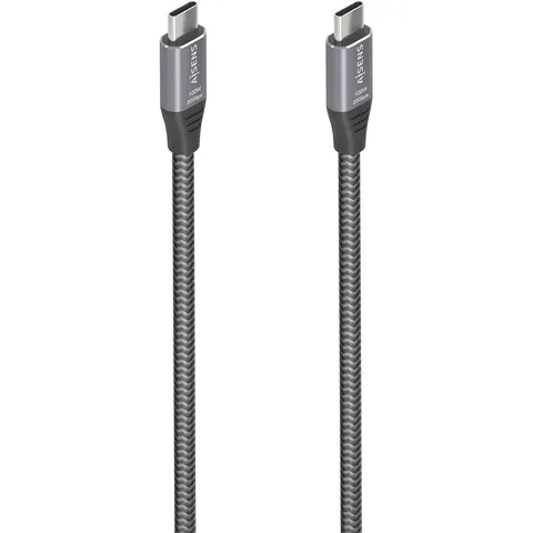 Cable USB-C 8K 5A 100W Gris (3mts) - AISENS – imagen 1