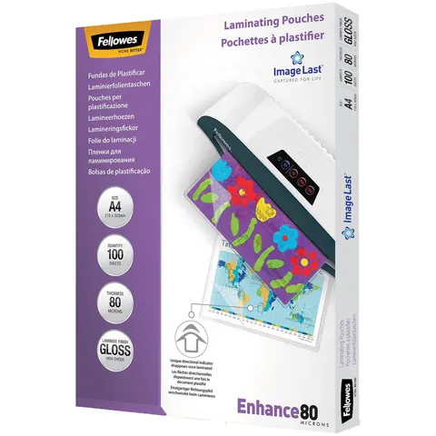 Fellowes Laminierfolientasche, DIN A4, glänzend, 160 mic – Bild 1