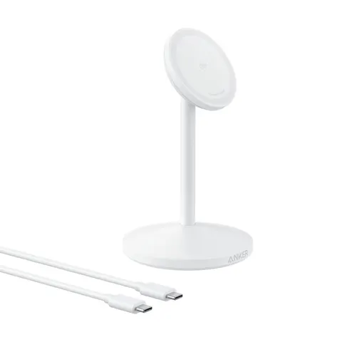 Anker MagGo Qi2 15W Wireless Charging Stand - White – image 1