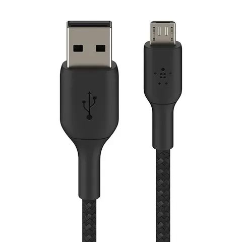 Belkin Braided USB-A to Micro USB 1m Cable - Black – image 1