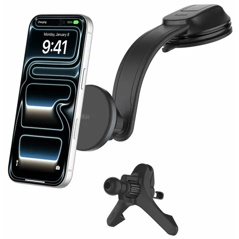 Belkin BoostCharge Kfz-Halterung mit Qi2 (15 W) – Bild 1