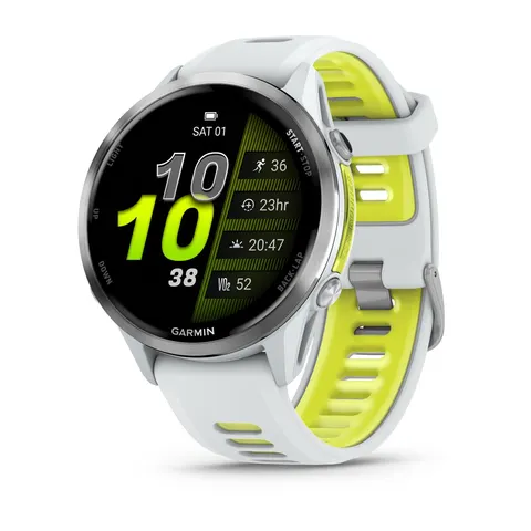 Garmin Forerunner 970 GPS-Multisport-Smartwatch Steinweiss – Bild 1