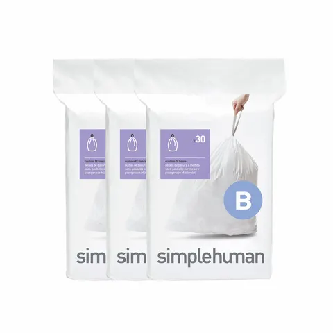Simplehuman 6L Code B Bin Liners - Pack Of 90 – image 1