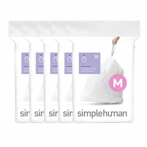 Simplehuman 45L Code M Bin Liners - Pack Of 100 – image 1