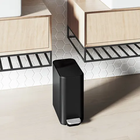Simplehuman 5L Slim Pedal Bin Matte Black 5L – image 1