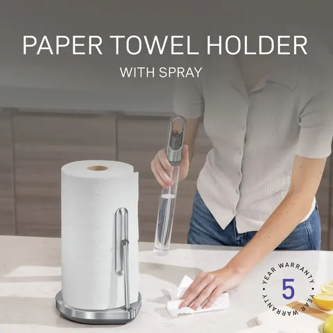 Simplehuman Paper Towel Holder With Spray Pump – image 1