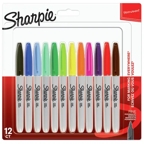 Sharpie Pack of 12 Assorted Markers - Multicolour – image 1