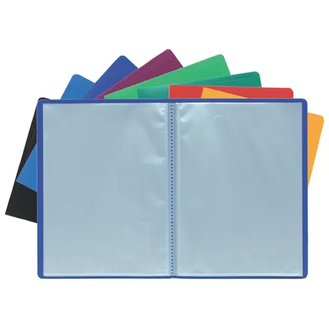Exacompta Soft PP Display Book for A4 Documents 50 Pockets Black – image 1