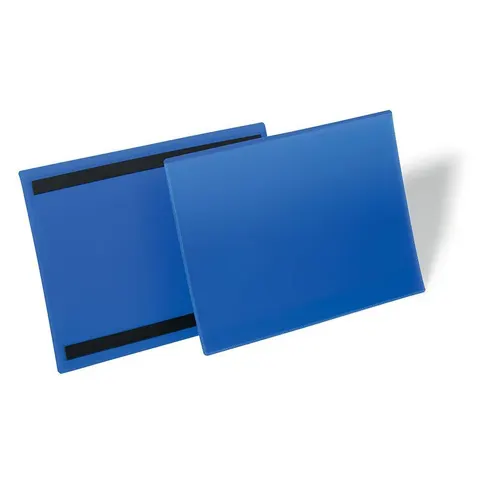 DURABLE Kennzeichnungstasche, magnetisch, DIN A4 quer, blau – Bild 1
