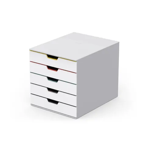 Durable VARICOLOR MIX Desktop Organiser 5 Drawer Colour Coded Storage | A4+ – image 1