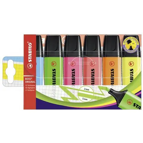 STABILO BOSS ORIGINAL Textmarker - 6er Pack – Bild 1