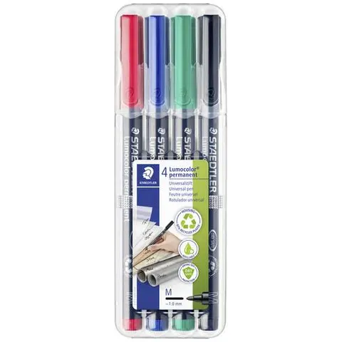 STAEDTLER Folienstift Lumocolor M perm 4St – Bild 1