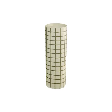 Asa Selection Olive Squares vaas, 8 x 25 cm – afbeelding 1