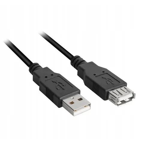Sharkoon USB A 2.0 Verlengkabel 1.0 Meter – afbeelding 1