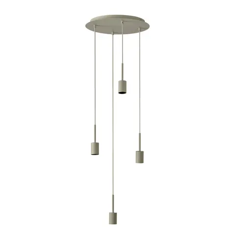 OSRAM Hängelampe Decor Needle Plate beige, Stahl, 4-fl., E27 – Bild 1
