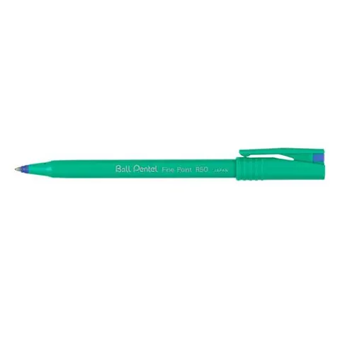 Rollerpen Pentel R50 medium blauw | 12 stuks – afbeelding 1