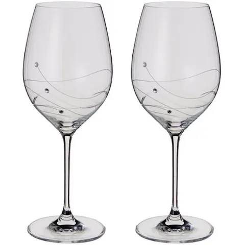 Dartington Crystal Glitz Wine Goblet Clear 520ml – image 1