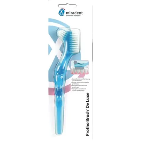 Miradent Prothesenbürste Protho Brush blau trans. – Bild 1