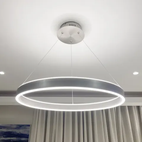 Aureola Matt Nickel Halo Ceiling Light – image 1