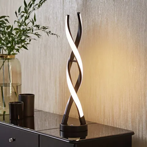 ValueLights Infinity Double Twist Table Lamp - Black – image 1