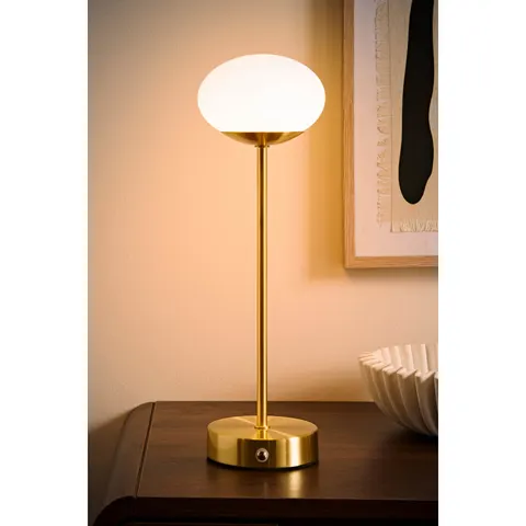 Emmy Rechargeable Table Lamp – Gold – image 1