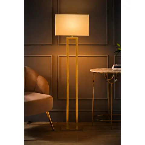 Gloria Gold Double Stem Floor Lamp – image 1