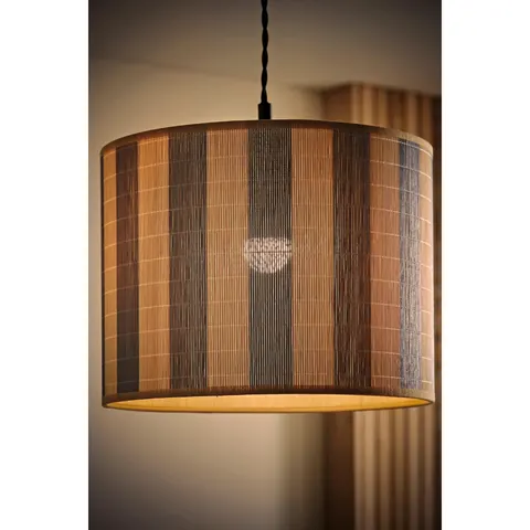 Lori Blue Stripe Bamboo Shade 30cm – image 1