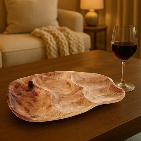 3 Section Serving Dish in Cedarwood | Savin – image 1