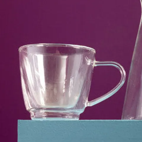 Amari Clear Borosilicate Glass 190ml Mug with Double Wall Design – image 1